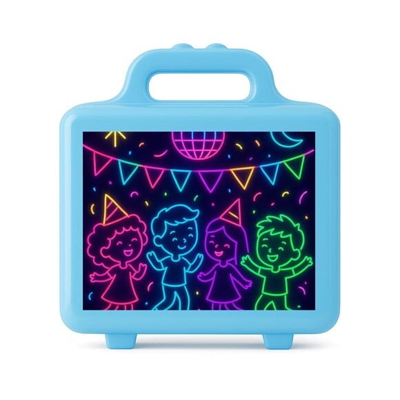 Maleta Plástica Personalizada 12x10cm Festa Neon