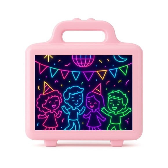 Maleta Plástica Personalizada 12x10cm Festa Neon
