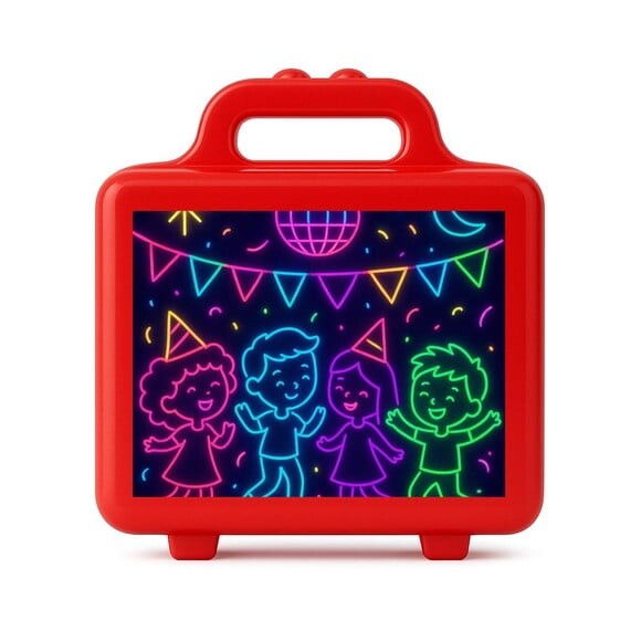 Maleta Plástica Personalizada 12x10cm Festa Neon