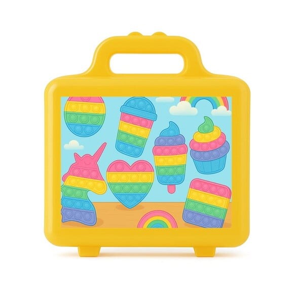 Maleta Plástica Personalizada 12x10cm Fidget Toys