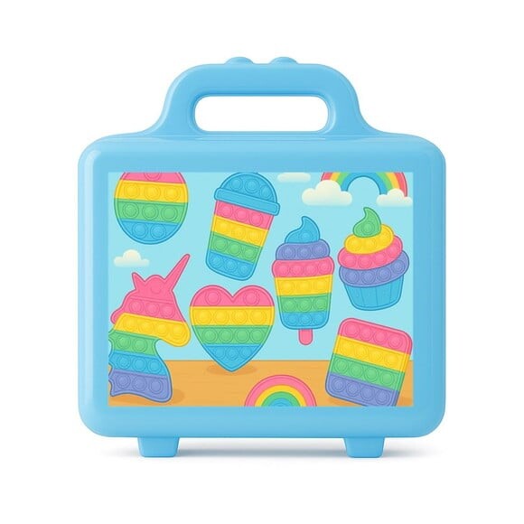 Maleta Plástica Personalizada 12x10cm Fidget Toys