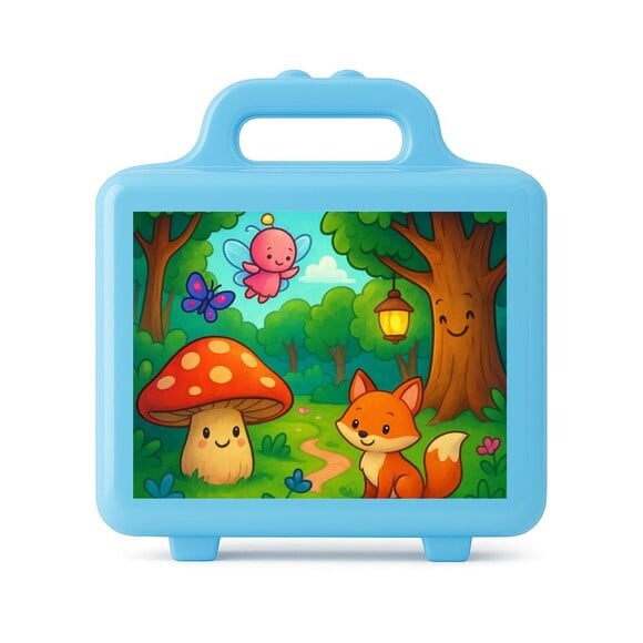 Maleta Plástica Personalizada 12x10cm Floresta Encantada