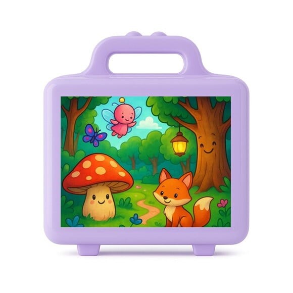 Maleta Plástica Personalizada 12x10cm Floresta Encantada