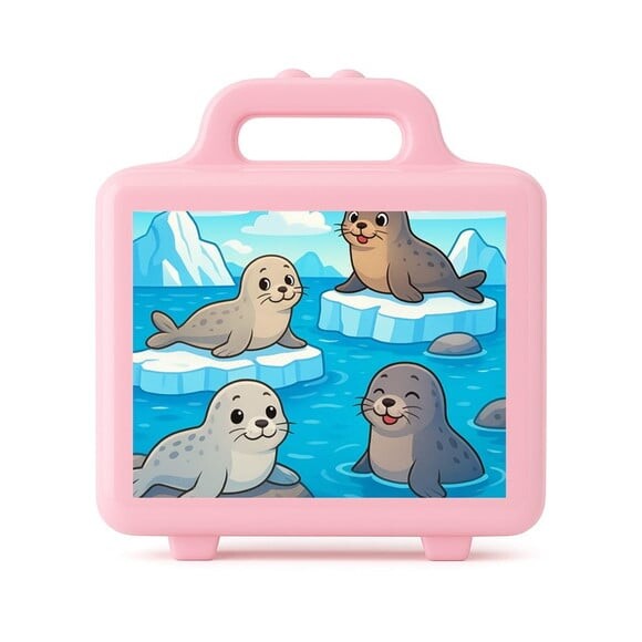Maleta Plástica Personalizada 12x10cm Focas