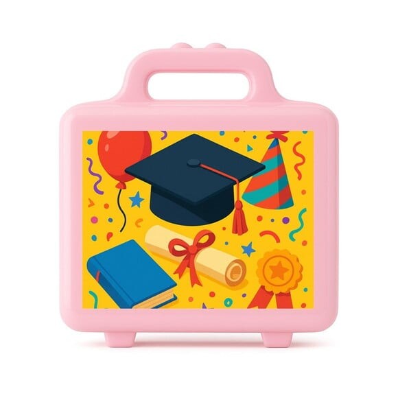 Maleta Plástica Personalizada 12x10cm Formatura