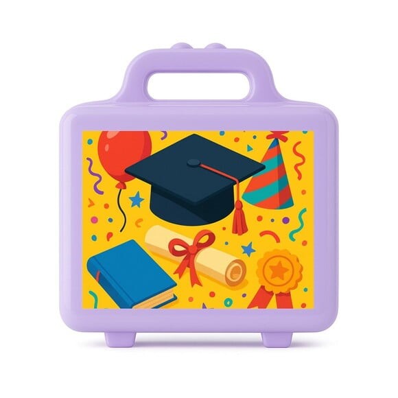 Maleta Plástica Personalizada 12x10cm Formatura