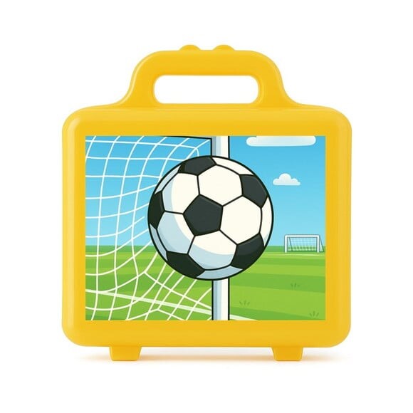 Maleta Plástica Personalizada 12x10cm Futebol