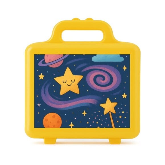 Maleta Plástica Personalizada 12x10cm Galáxia Mágica