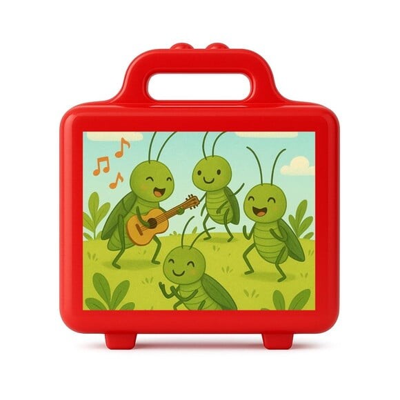 Maleta Plástica Personalizada 12x10cm Grilos