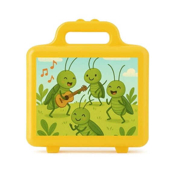 Maleta Plástica Personalizada 12x10cm Grilos