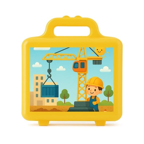 Maleta Plástica Personalizada 12x10cm Grua