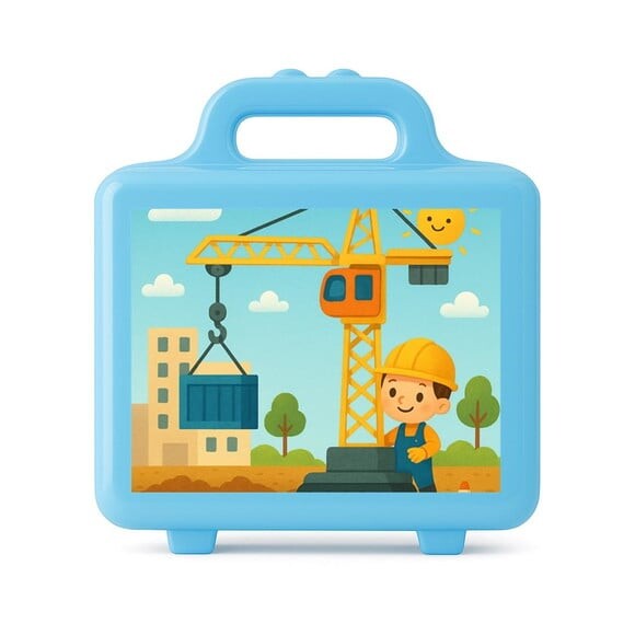 Maleta Plástica Personalizada 12x10cm Grua