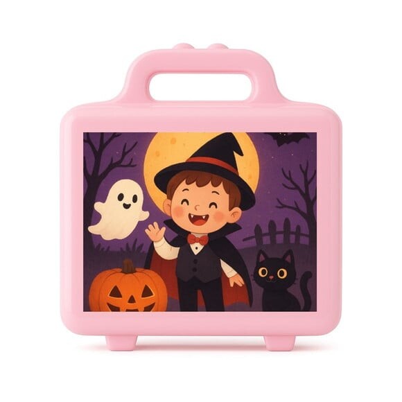 Maleta Plástica Personalizada 12x10cm Halloween