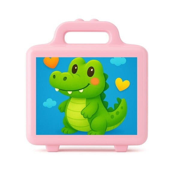 Maleta Plástica Personalizada 12x10cm Jacaré Baby