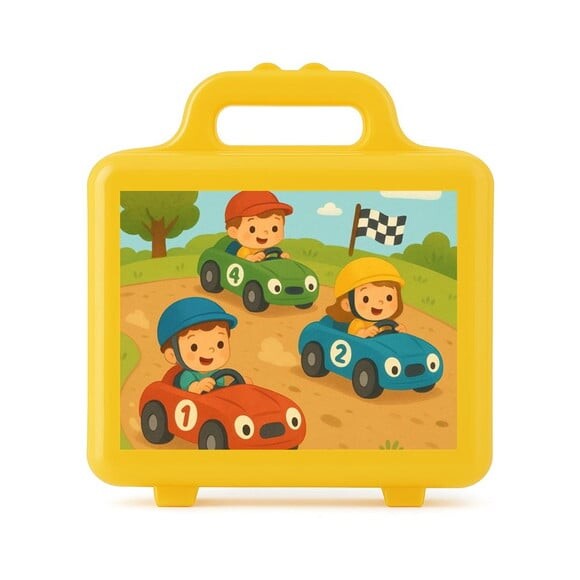 Maleta Plástica Personalizada 12x10cm Kart Infantil