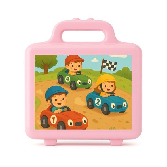 Maleta Plástica Personalizada 12x10cm Kart Infantil
