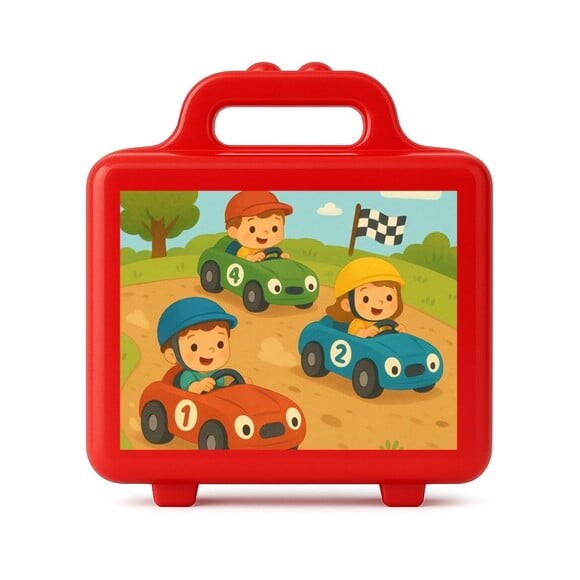 Maleta Plástica Personalizada 12x10cm Kart Infantil