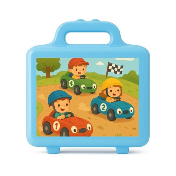 Maleta Plástica Personalizada 12x10cm Kart Infantil