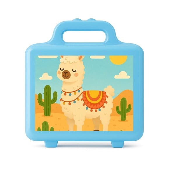 Maleta Plástica Personalizada 12x10cm Lhama