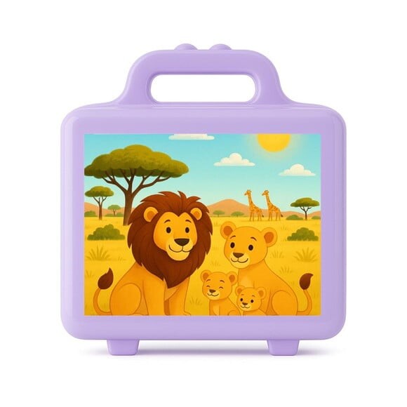 Maleta Plástica Personalizada 12x10cm Leões