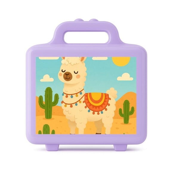 Maleta Plástica Personalizada 12x10cm Lhama