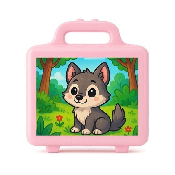 Maleta Plástica Personalizada 12x10cm Lobinho