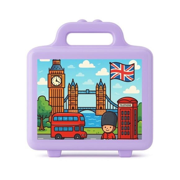 Maleta Plástica Personalizada 12x10cm Londres
