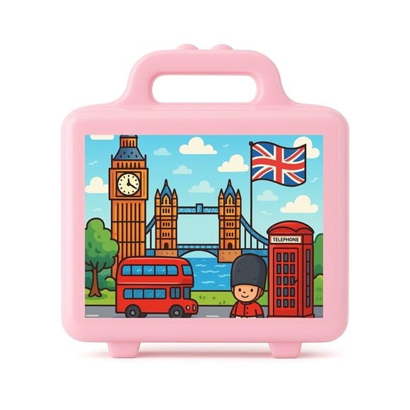 Maleta Plástica Personalizada 12x10cm Londres