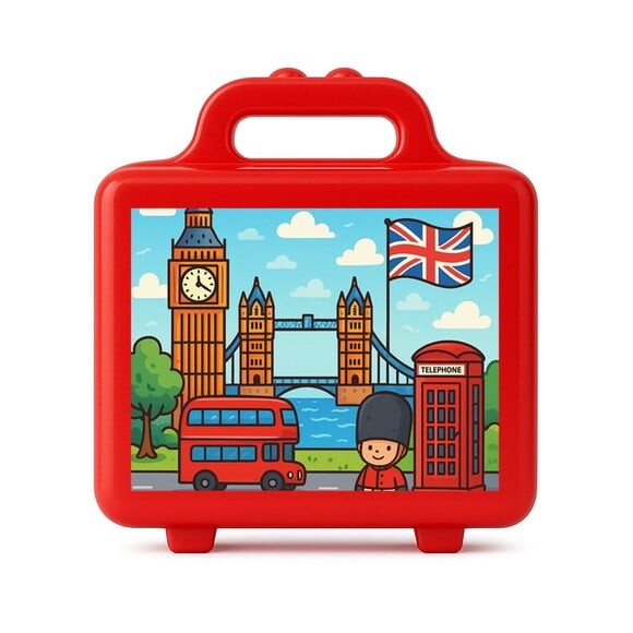 Maleta Plástica Personalizada 12x10cm Londres