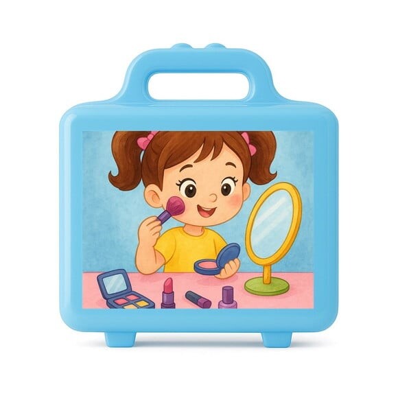 Maleta Plástica Personalizada 12x10cm Maquiagem