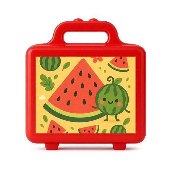 Maleta Plástica Personalizada 12x10cm Melancia