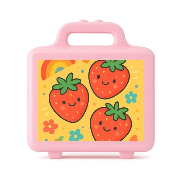Maleta Plástica Personalizada 12x10cm Moaranguinhos Fofos