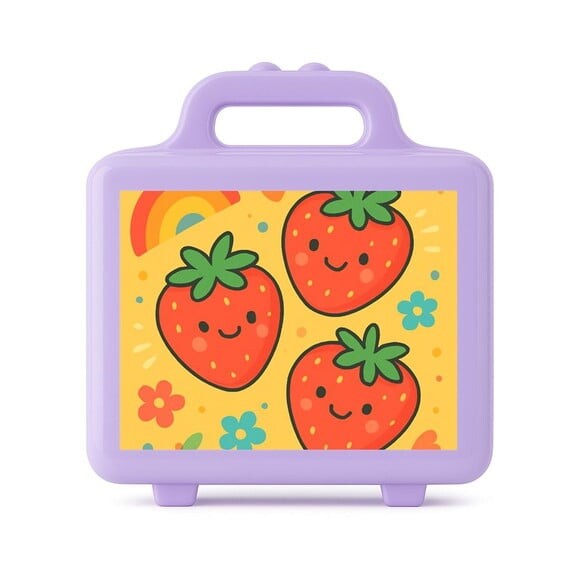 Maleta Plástica Personalizada 12x10cm Moaranguinhos Fofos
