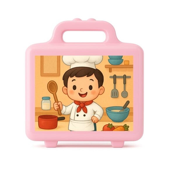 Maleta Plástica Personalizada 12x10cm Mini Chefe Menino