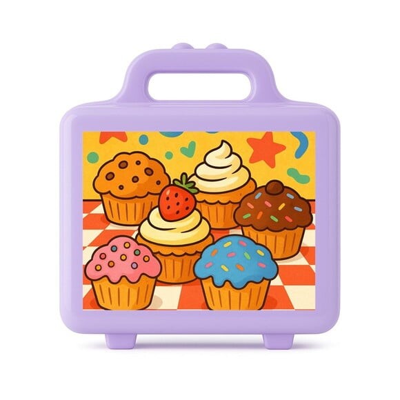 Maleta Plástica Personalizada 12x10cm Muffins