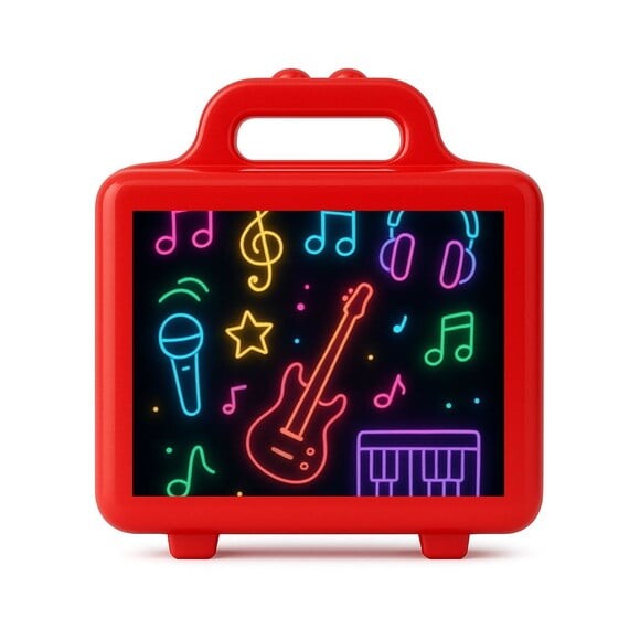 Maleta Plástica Personalizada 12x10cm Neon Musical