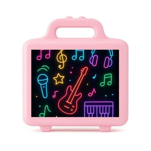 Maleta Plástica Personalizada 12x10cm Neon Musical