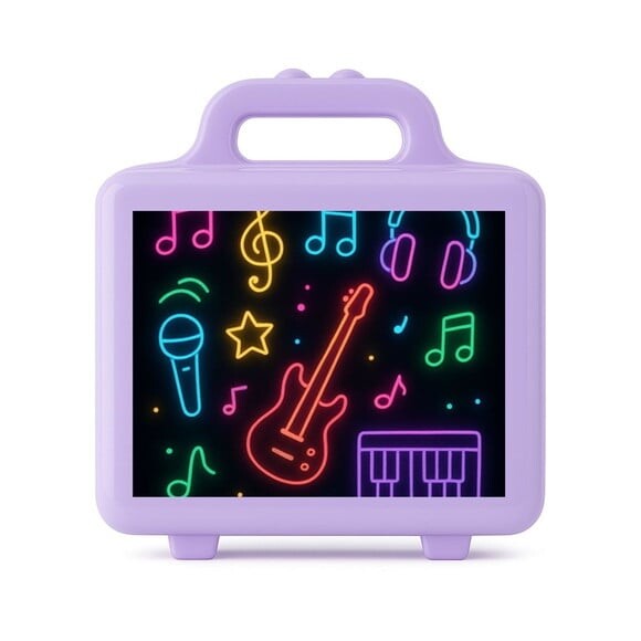 Maleta Plástica Personalizada 12x10cm Neon Musical