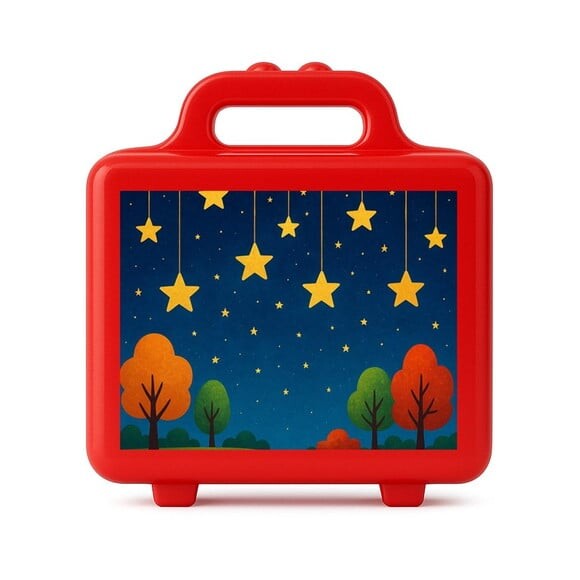 Maleta Plástica Personalizada 12x10cm Noite das Estrelas