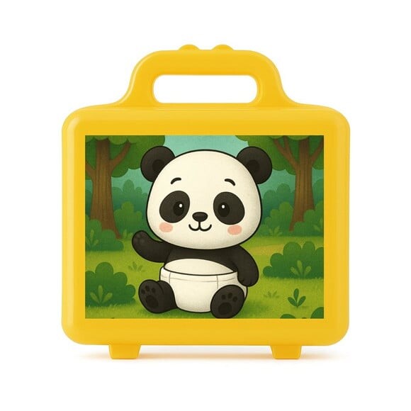 Maleta Plástica Personalizada 12x10cm Panda Baby