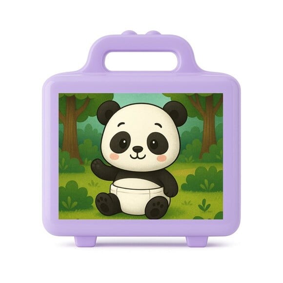Maleta Plástica Personalizada 12x10cm Panda Baby