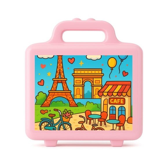 Maleta Plástica Personalizada 12x10cm Paris