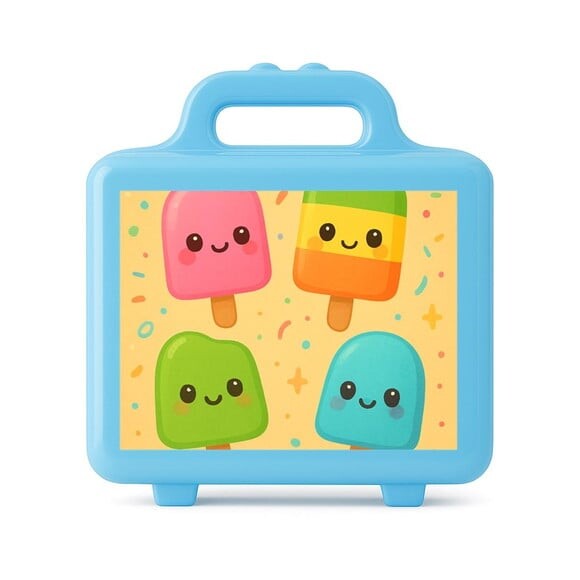 Maleta Plástica Personalizada 12x10cm Picolés
