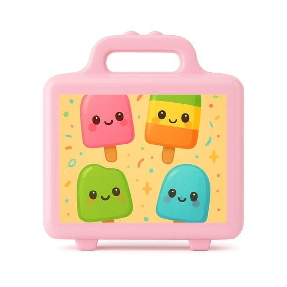 Maleta Plástica Personalizada 12x10cm Picolés