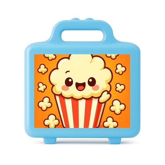 Maleta Plástica Personalizada 12x10cm Pipoca