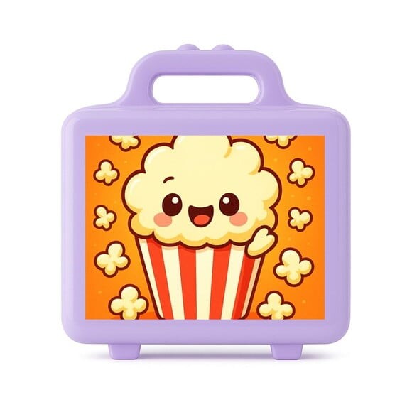 Maleta Plástica Personalizada 12x10cm Pipoca