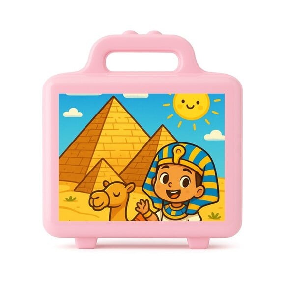 Maleta Plástica Personalizada 12x10cm Pirâmides do Egito