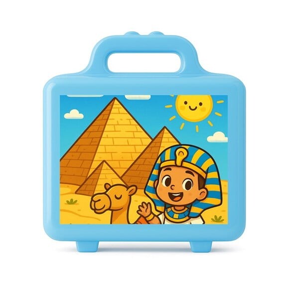 Maleta Plástica Personalizada 12x10cm Pirâmides do Egito