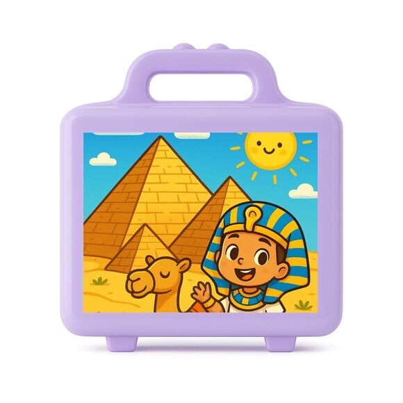 Maleta Plástica Personalizada 12x10cm Pirâmides do Egito
