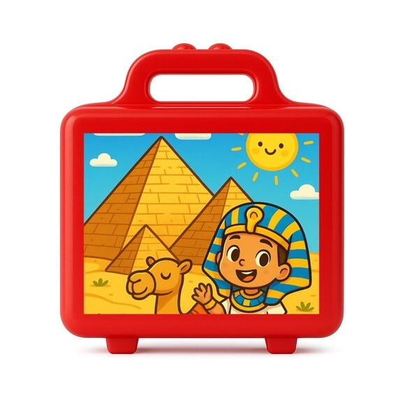 Maleta Plástica Personalizada 12x10cm Pirâmides do Egito